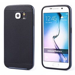 Samsung Galaxy S6 Iron Bumper Hybrid Case (Navy Blue)